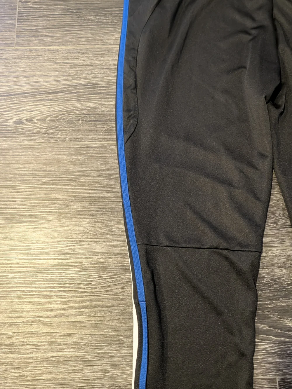adidas Black Joggers with Red & White Side Stripes